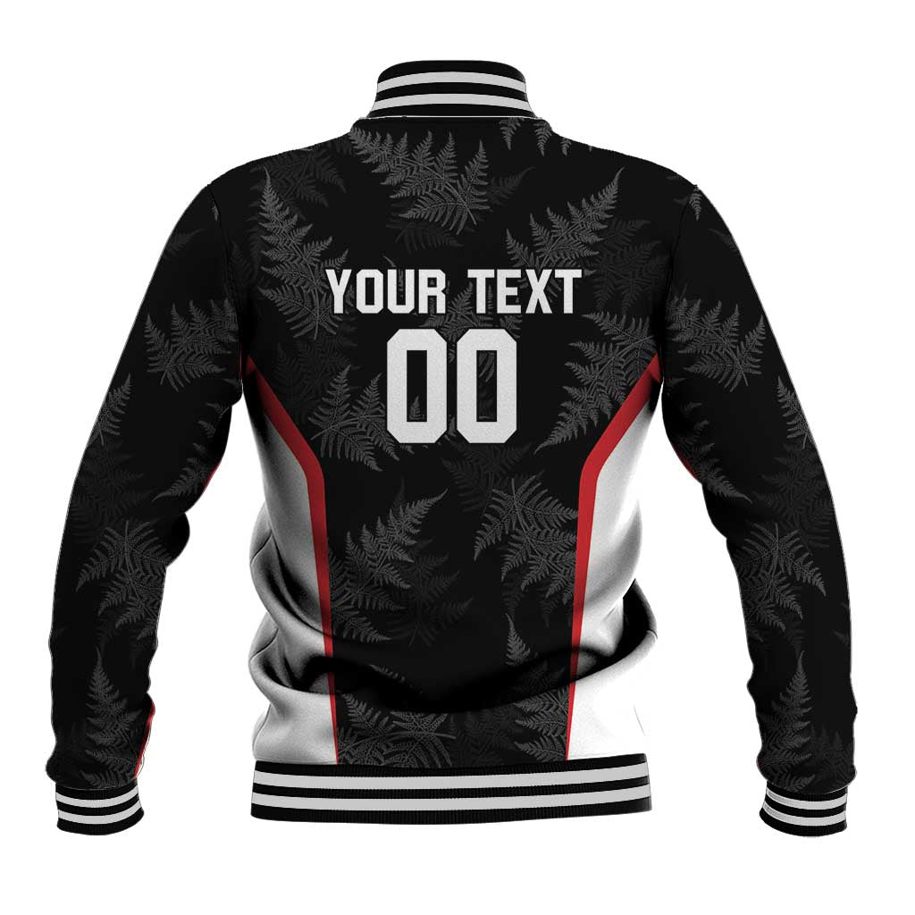 Custom New Zealand Silver Fern Softball Baseball Jacket Go Aotearoa - Vibe Hoodie Shop