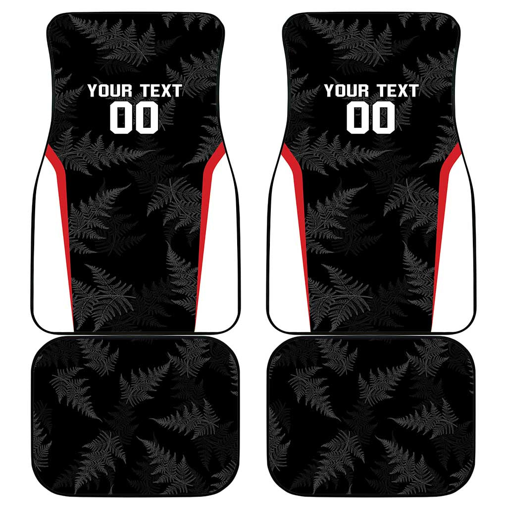 Custom New Zealand Silver Fern Softball Car Mats Go Aotearoa