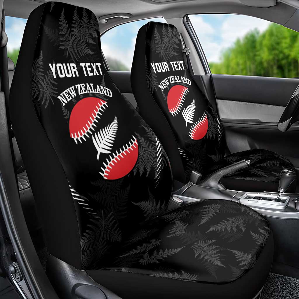 Custom New Zealand Silver Fern Softball Car Seat Cover Go Aotearoa - Vibe Hoodie Shop