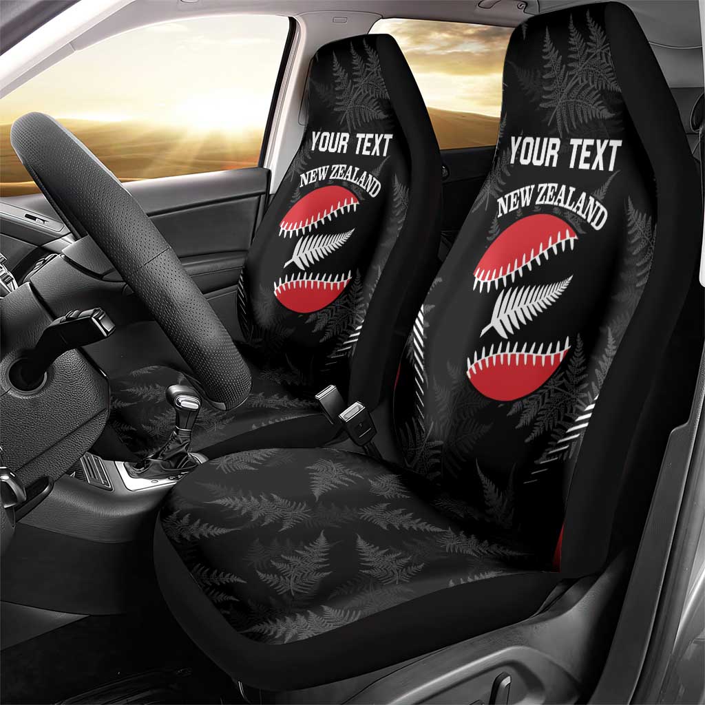 Custom New Zealand Silver Fern Softball Car Seat Cover Go Aotearoa - Vibe Hoodie Shop