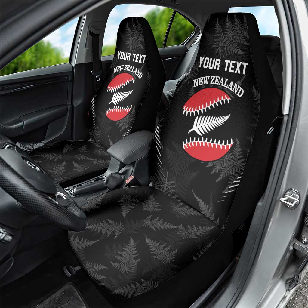 Custom New Zealand Silver Fern Softball Car Seat Cover Go Aotearoa - Vibe Hoodie Shop