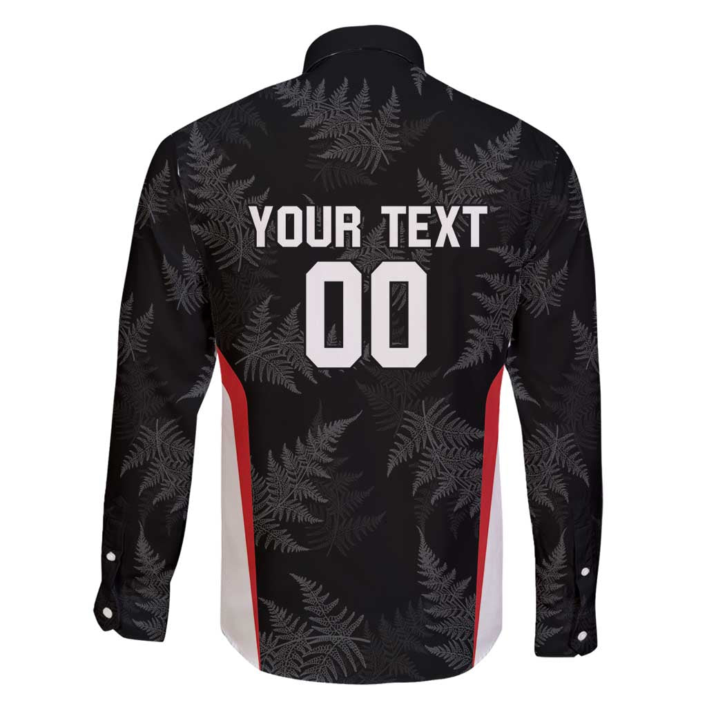 Custom New Zealand Silver Fern Softball Family Matching Long Sleeve Bodycon Dress and Hawaiian Shirt Go Aotearoa