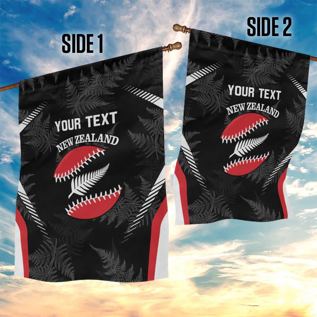 Custom New Zealand Silver Fern Softball Garden Flag Go Aotearoa - Vibe Hoodie Shop