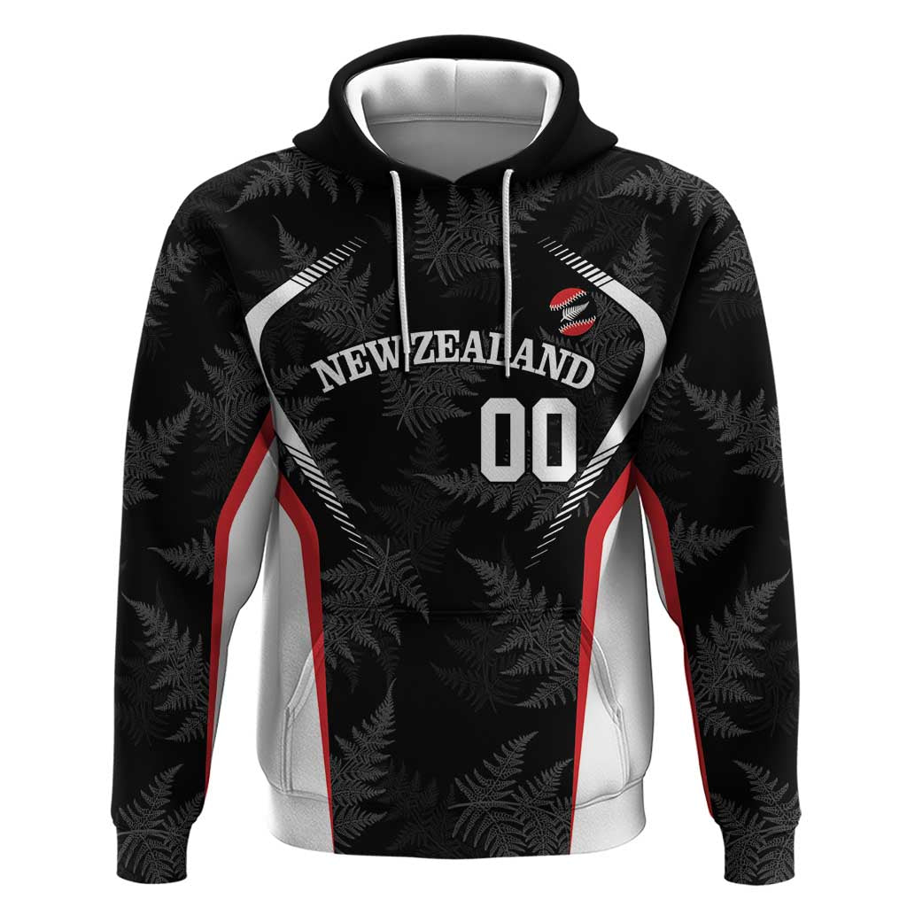 Custom New Zealand Silver Fern Softball Hoodie Go Aotearoa - Vibe Hoodie Shop