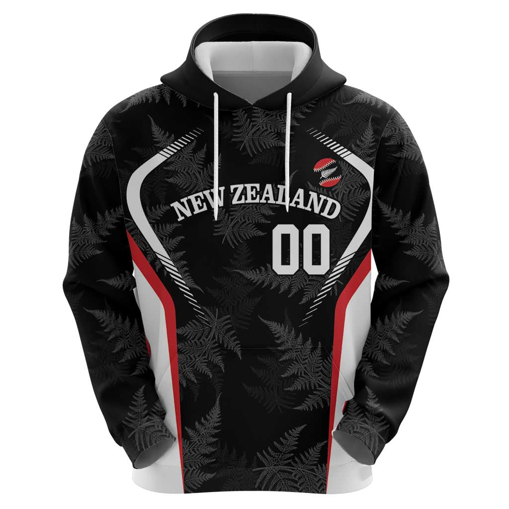 Custom New Zealand Silver Fern Softball Hoodie Go Aotearoa - Vibe Hoodie Shop