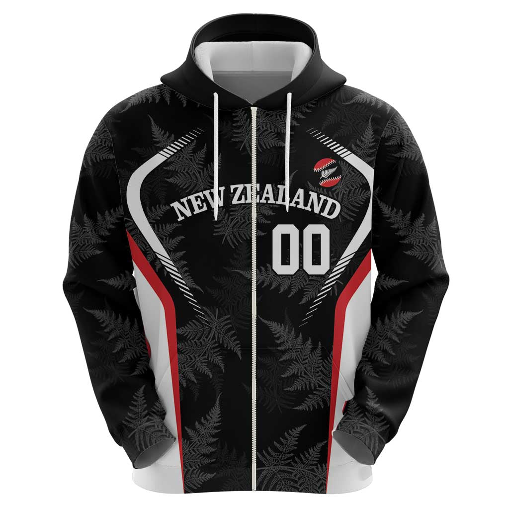 Custom New Zealand Silver Fern Softball Hoodie Go Aotearoa - Vibe Hoodie Shop