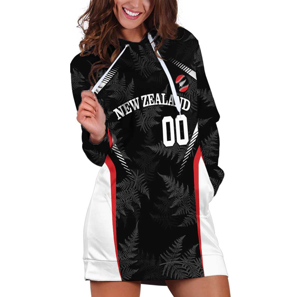 Custom New Zealand Silver Fern Softball Hoodie Dress Go Aotearoa - Vibe Hoodie Shop