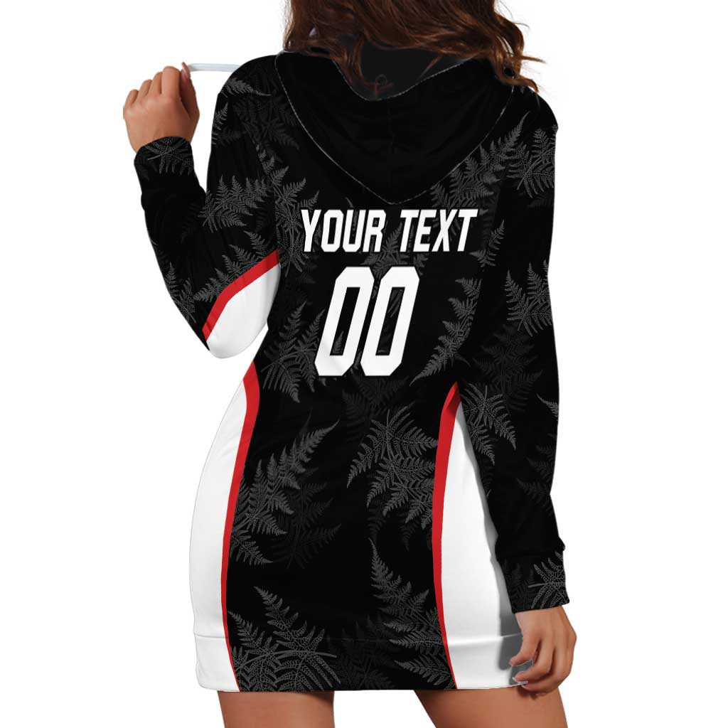 Custom New Zealand Silver Fern Softball Hoodie Dress Go Aotearoa - Vibe Hoodie Shop