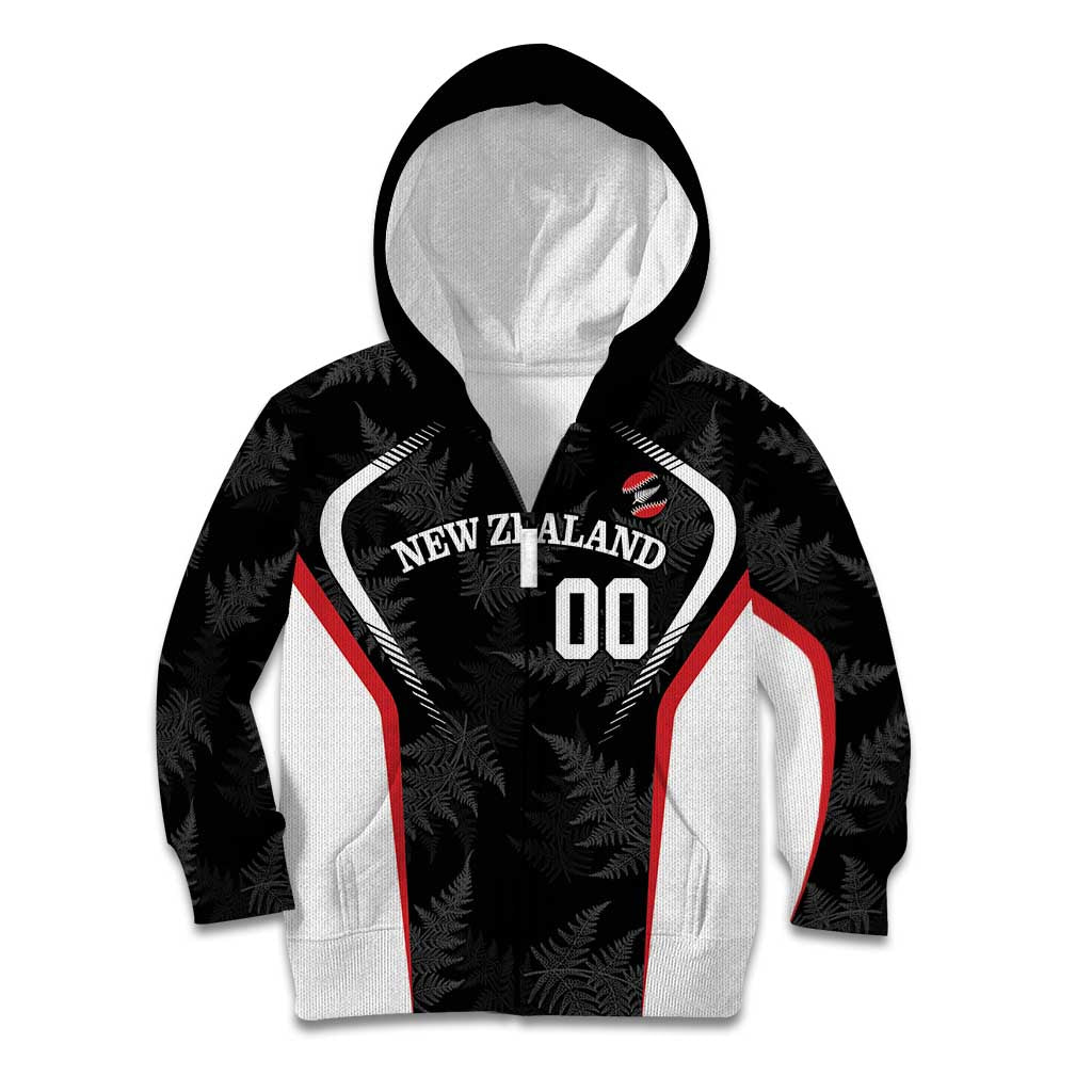 Custom New Zealand Silver Fern Softball Kid Hoodie Go Aotearoa - Vibe Hoodie Shop