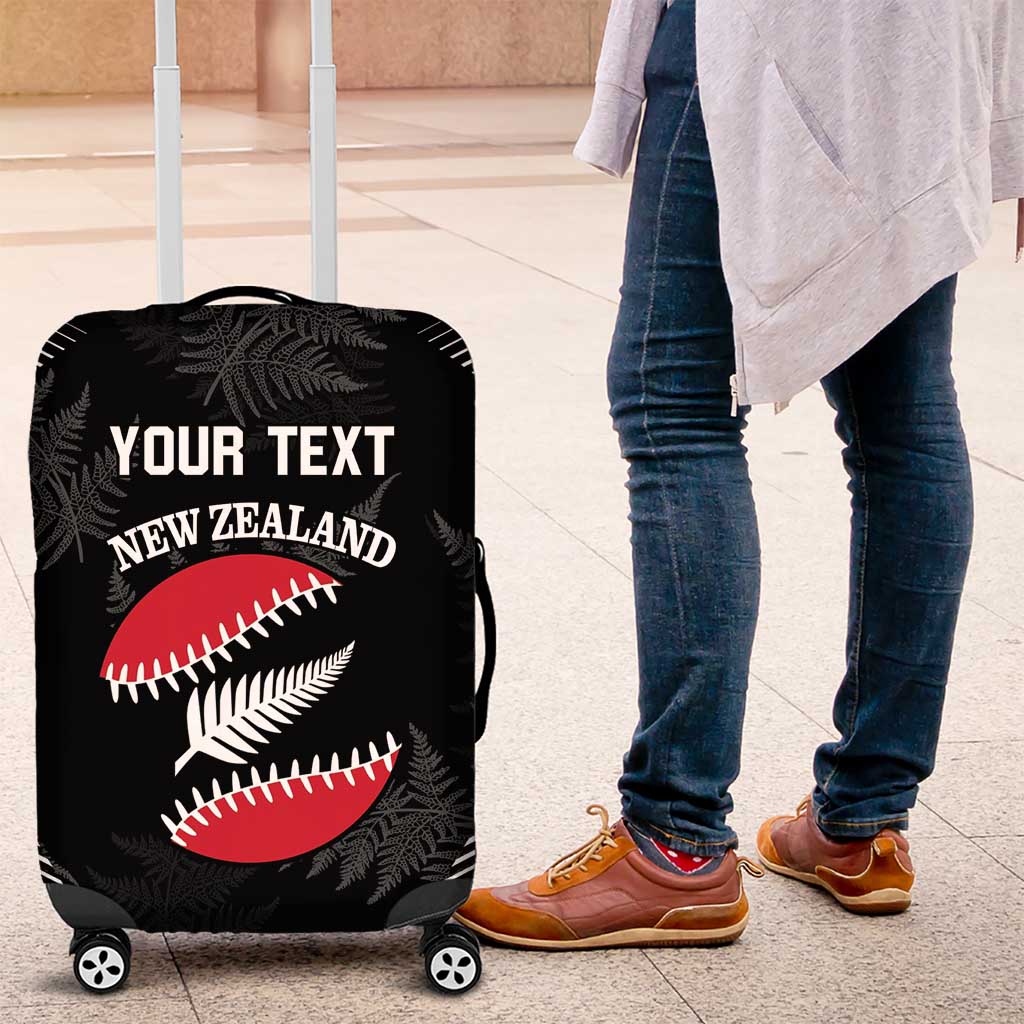 Custom New Zealand Silver Fern Softball Luggage Cover Go Aotearoa - Vibe Hoodie Shop