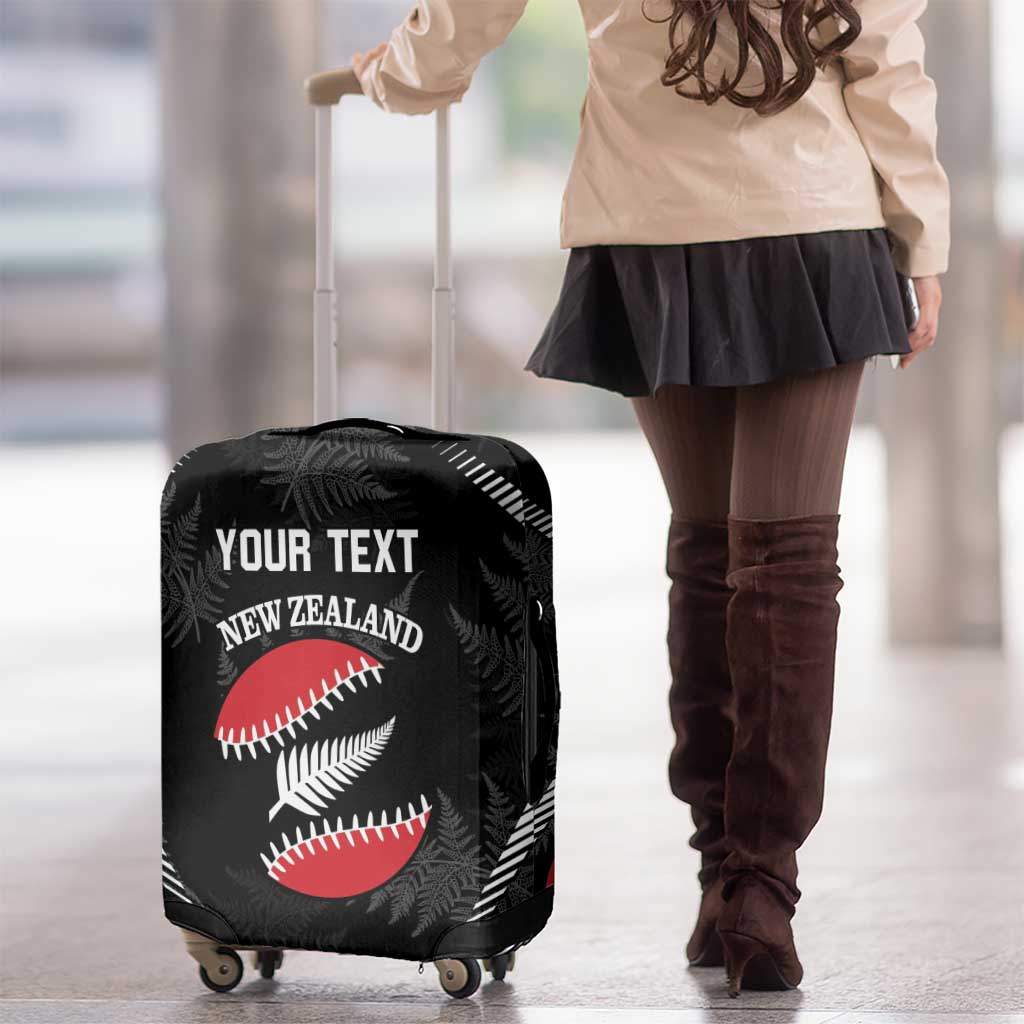 Custom New Zealand Silver Fern Softball Luggage Cover Go Aotearoa - Vibe Hoodie Shop