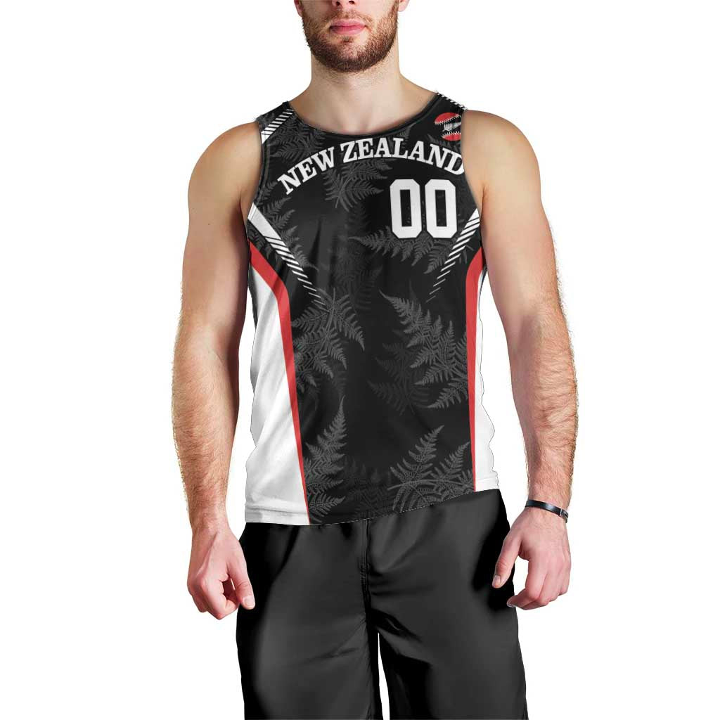 Custom New Zealand Silver Fern Softball Men Tank Top Go Aotearoa - Vibe Hoodie Shop