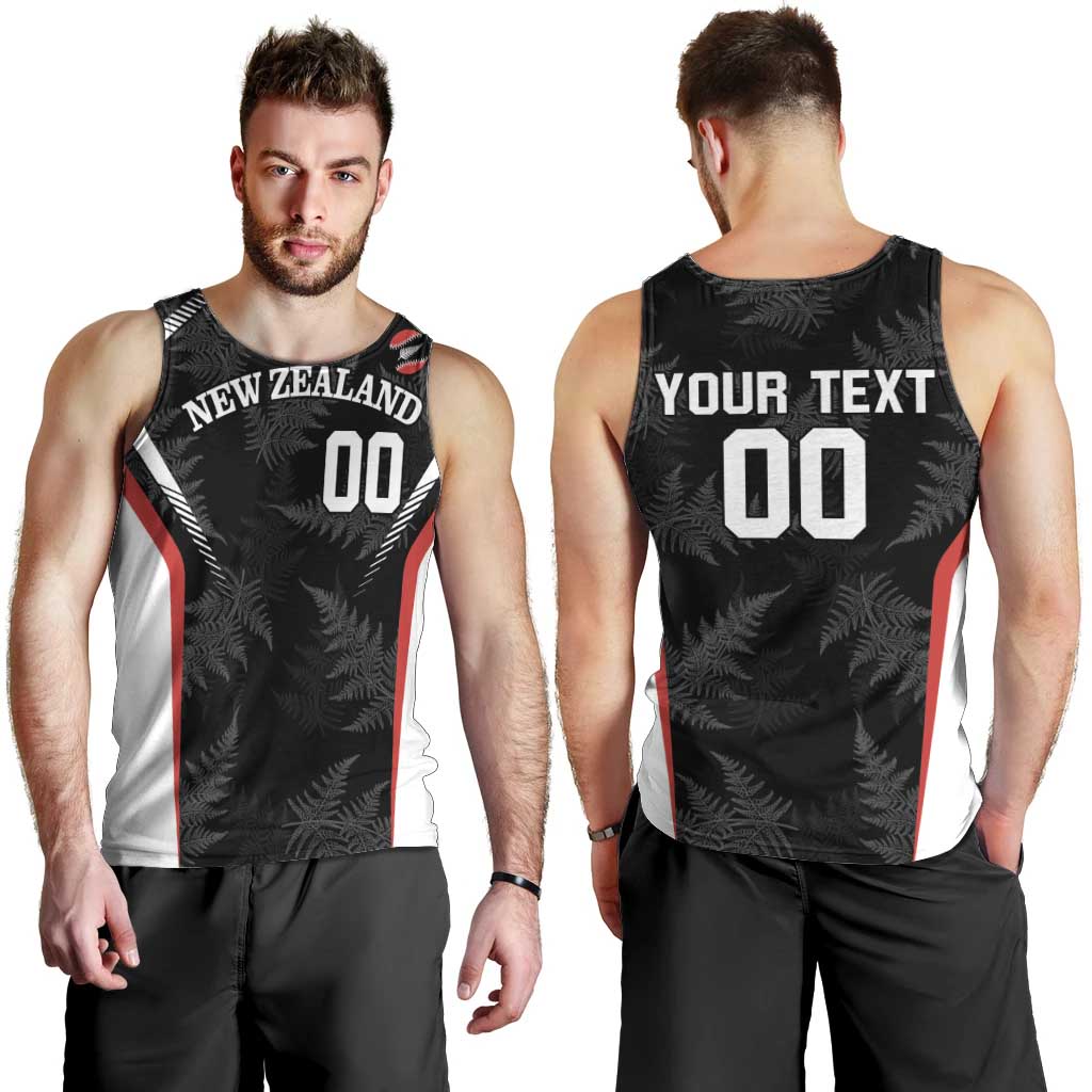 Custom New Zealand Silver Fern Softball Men Tank Top Go Aotearoa - Vibe Hoodie Shop