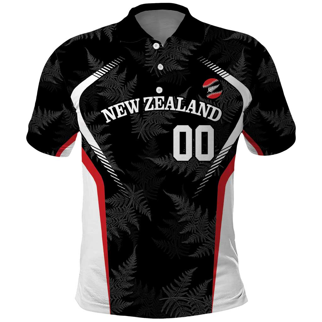 Custom New Zealand Silver Fern Softball Polo Shirt Go Aotearoa - Vibe Hoodie Shop