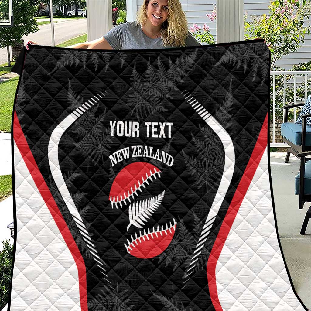 Custom New Zealand Silver Fern Softball Quilt Go Aotearoa - Vibe Hoodie Shop