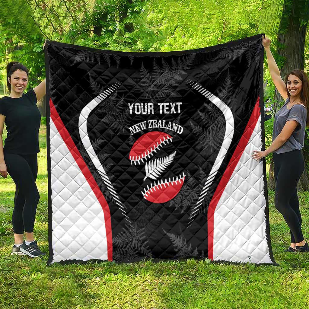 Custom New Zealand Silver Fern Softball Quilt Go Aotearoa - Vibe Hoodie Shop