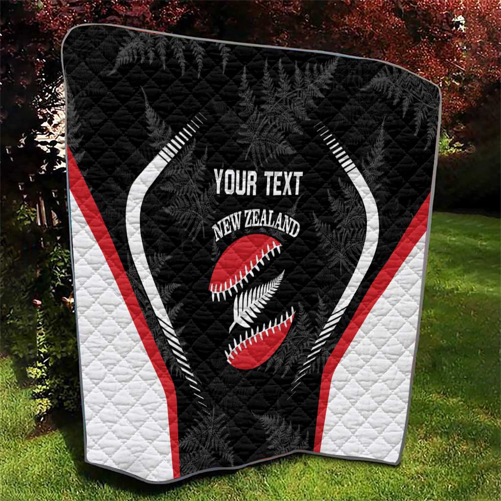 Custom New Zealand Silver Fern Softball Quilt Go Aotearoa - Vibe Hoodie Shop