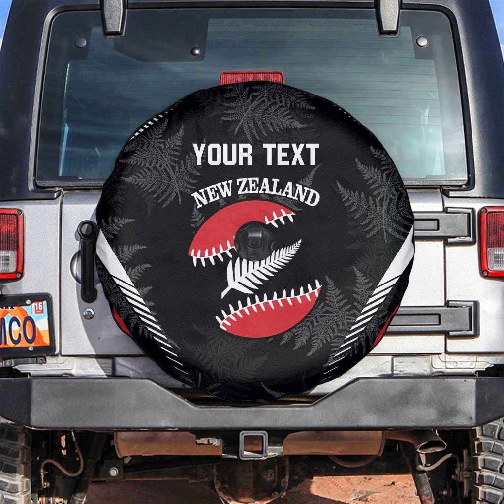 Custom New Zealand Silver Fern Softball Spare Tire Cover Go Aotearoa - Vibe Hoodie Shop