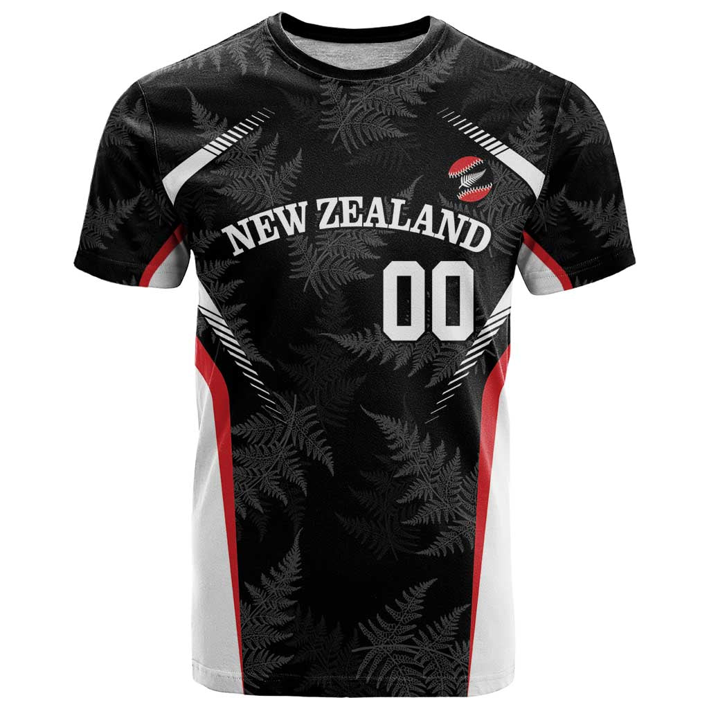 Custom New Zealand Silver Fern Softball T Shirt Go Aotearoa - Vibe Hoodie Shop