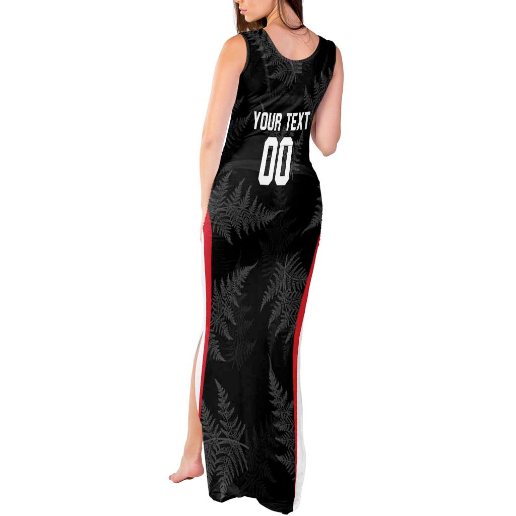 Custom New Zealand Silver Fern Softball Tank Maxi Dress Go Aotearoa