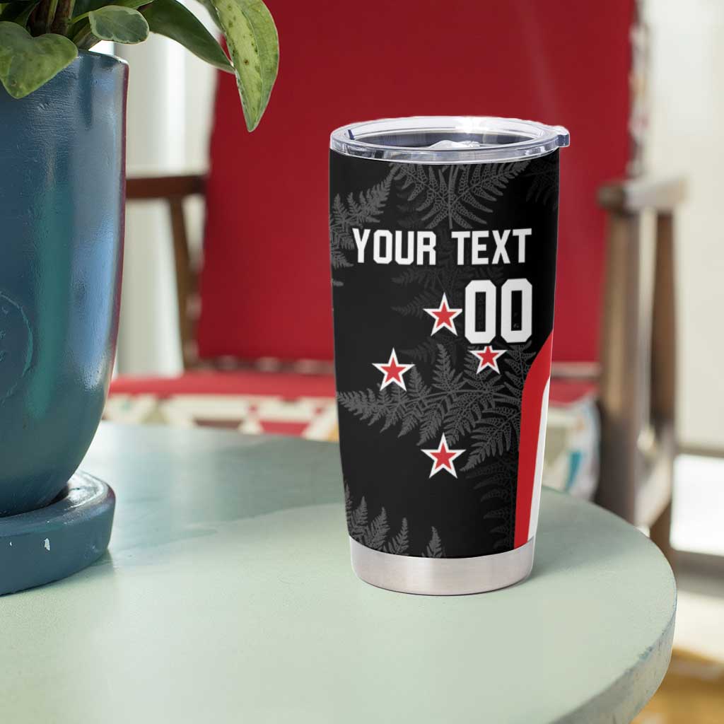 Personalised New Zealand Silver Fern Softball Tumbler Cup Go Aotearoa LT14