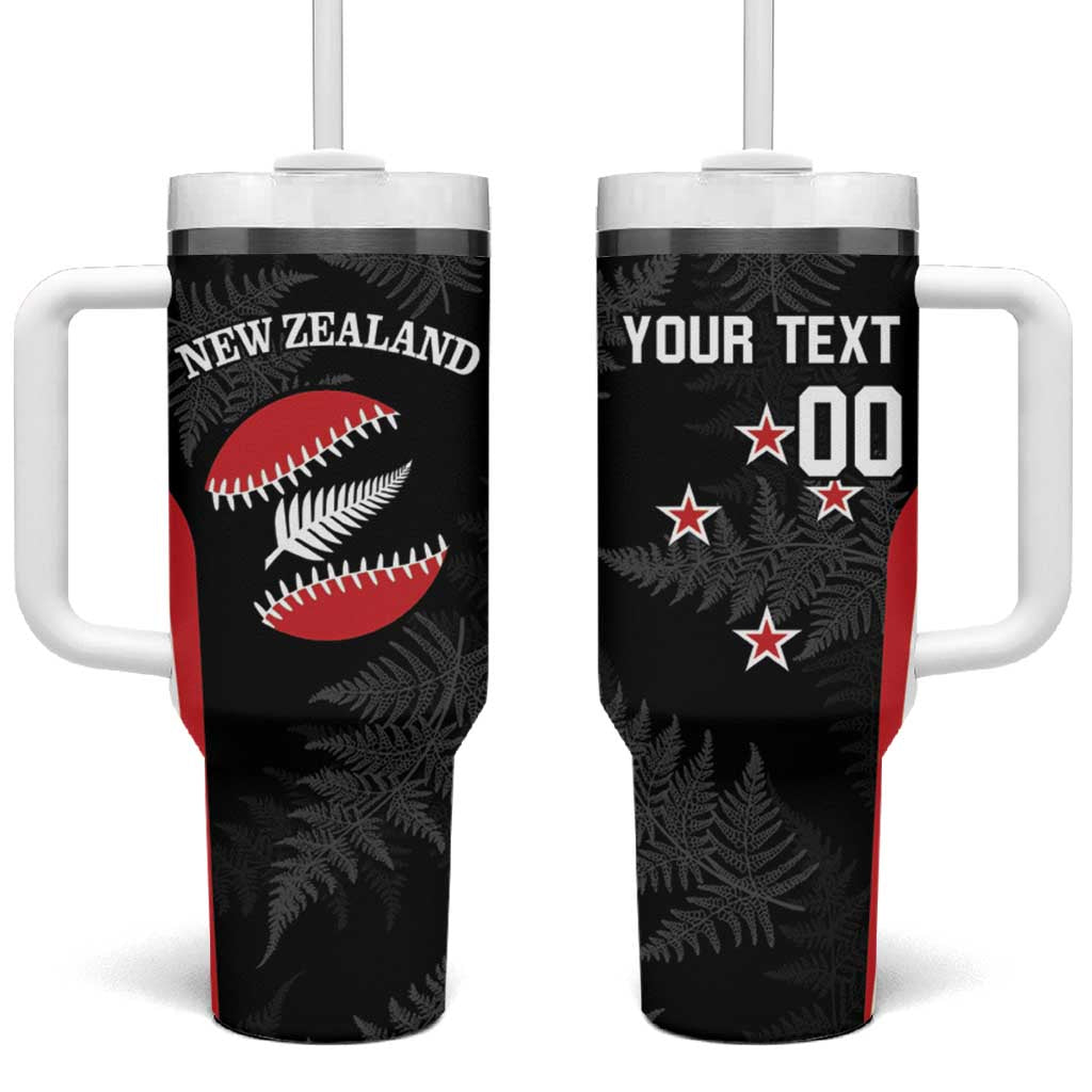 Personalised New Zealand Silver Fern Softball Tumbler With Handle Go Aotearoa LT14