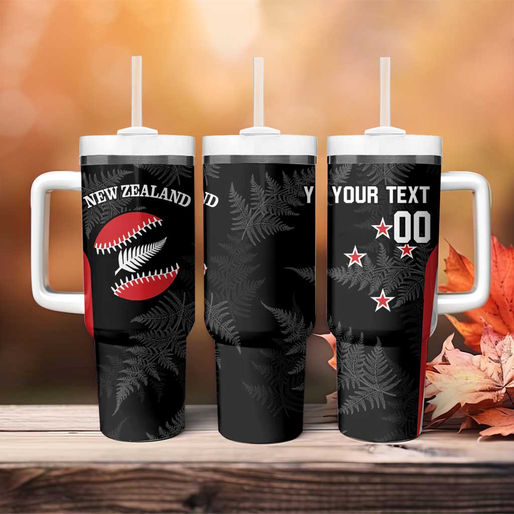 Personalised New Zealand Silver Fern Softball Tumbler With Handle Go Aotearoa LT14