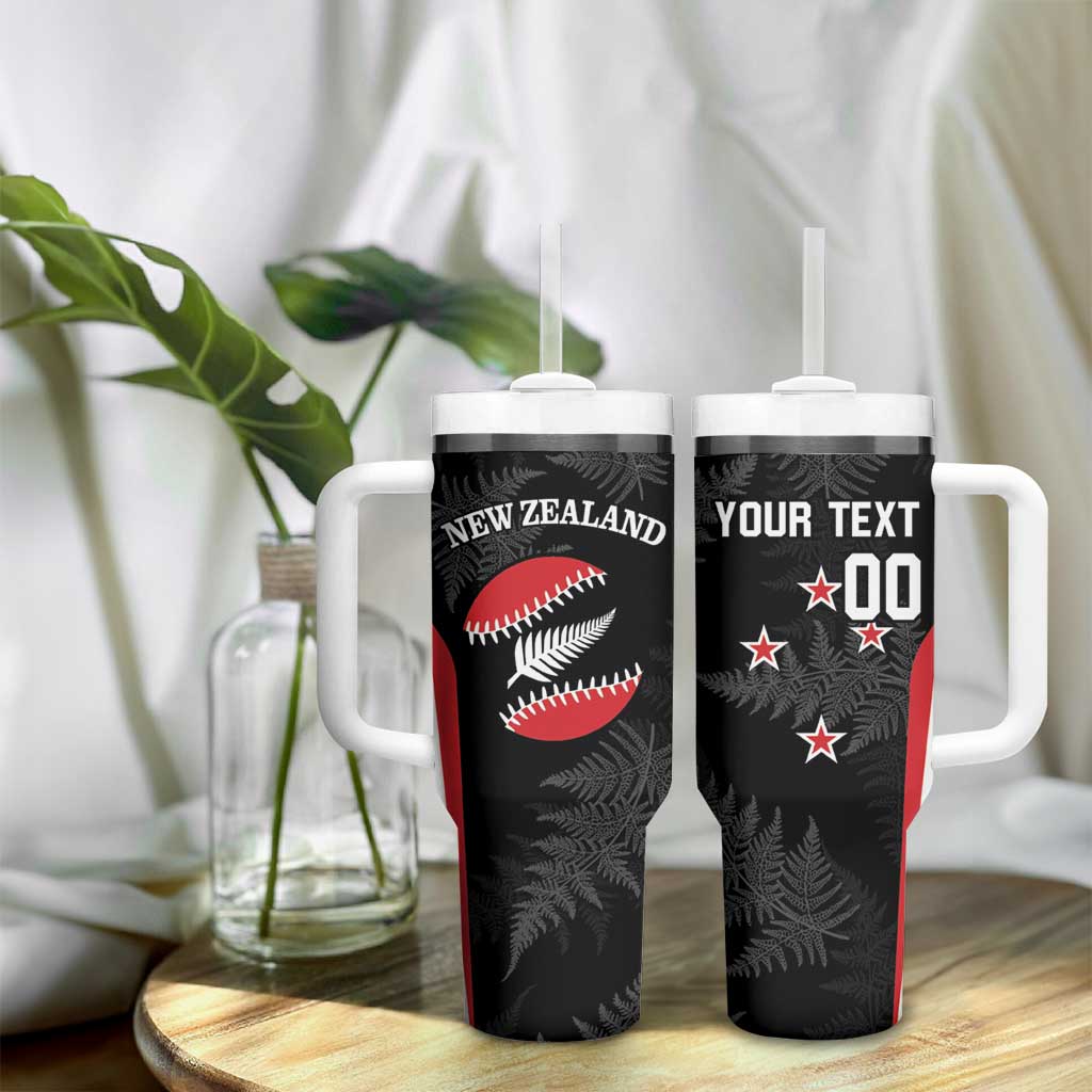 Personalised New Zealand Silver Fern Softball Tumbler With Handle Go Aotearoa LT14