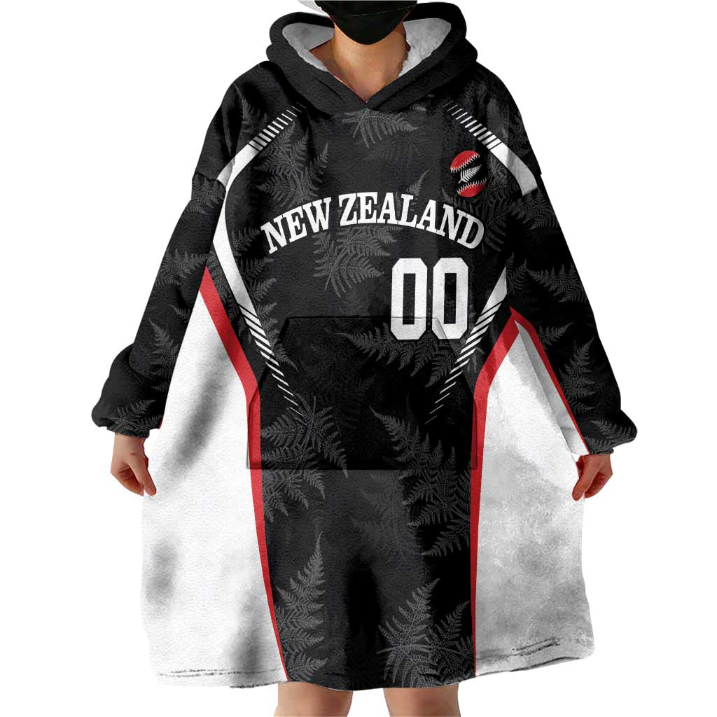 Custom New Zealand Silver Fern Softball Wearable Blanket Hoodie Go Aotearoa - Vibe Hoodie Shop