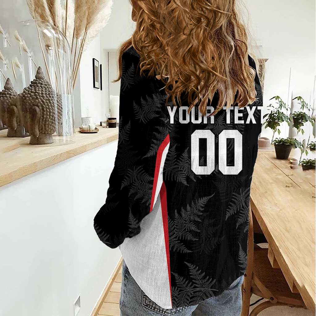 Custom New Zealand Silver Fern Softball Women Casual Shirt Go Aotearoa - Vibe Hoodie Shop