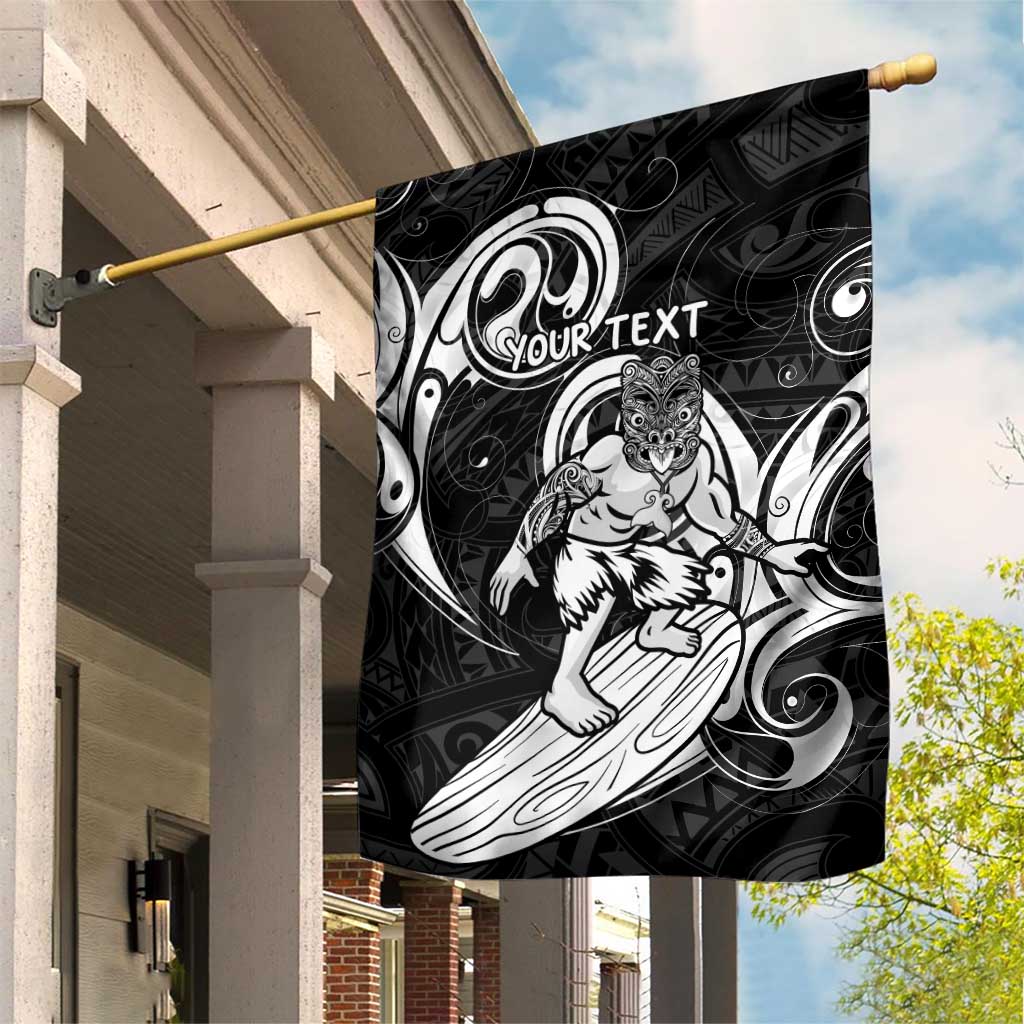 Personalised New Zealand Surfing Garden Flag Aotearoa Maori Tiki Haka - Vibe Hoodie Shop