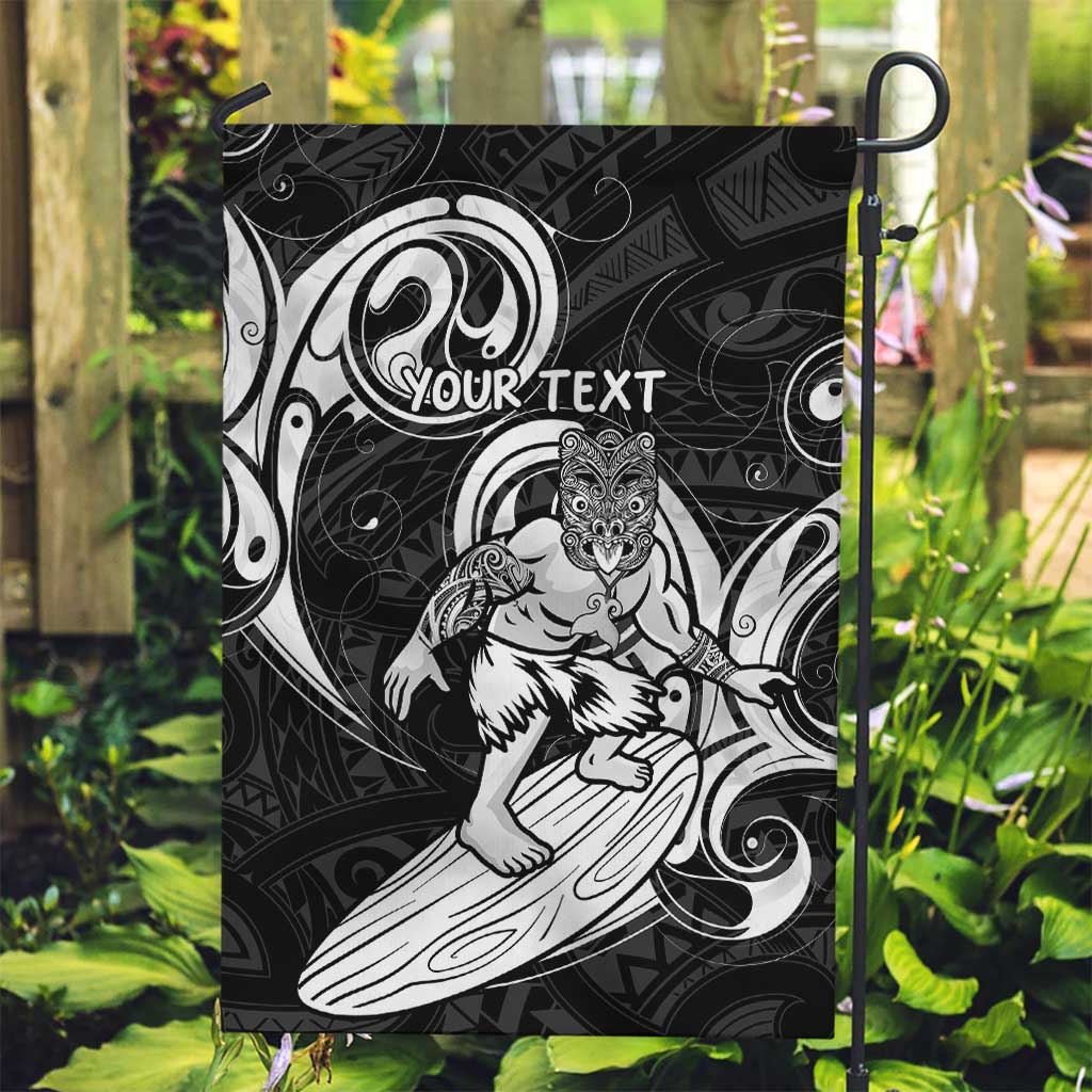 Personalised New Zealand Surfing Garden Flag Aotearoa Maori Tiki Haka - Vibe Hoodie Shop