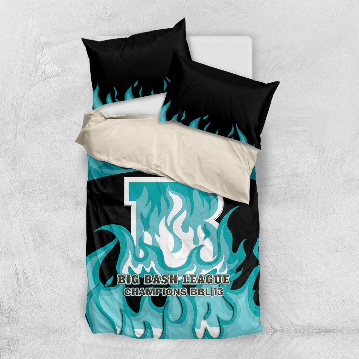 BBL Brisbane Heat Bedding Set 2nd Champions 2024 New History - Vibe Hoodie Shop