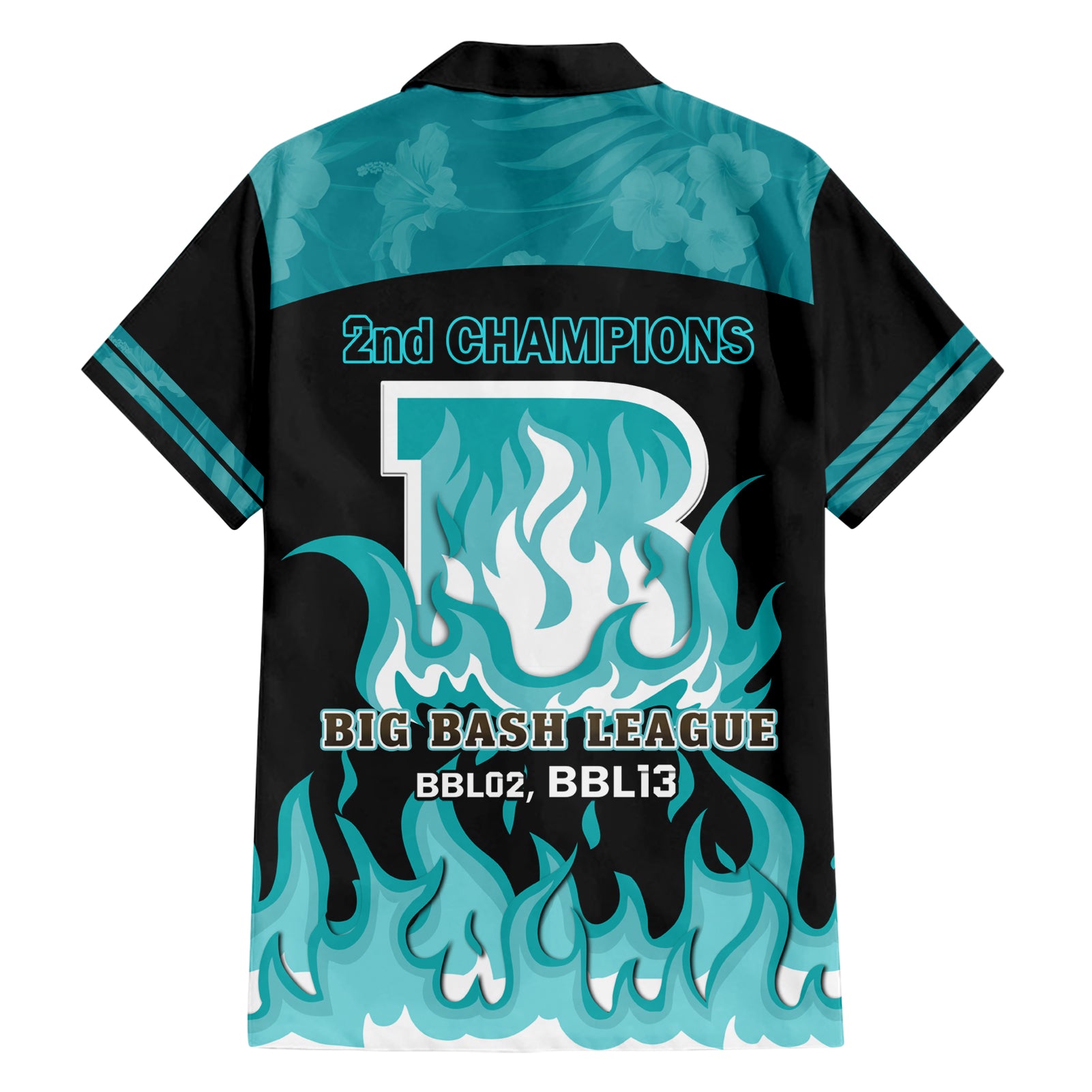 BBL Brisbane Heat Hawaiian Shirt 2nd Champions 2024 New History - Vibe Hoodie Shop