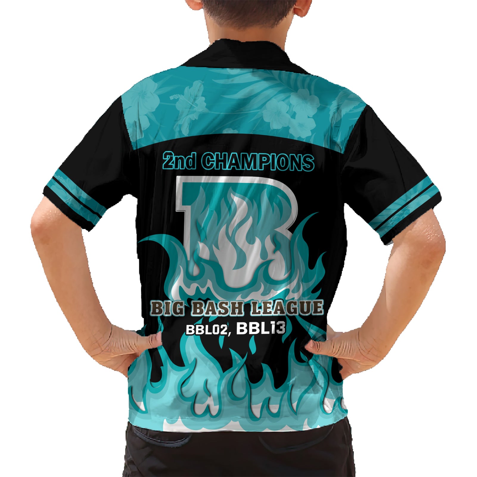 BBL Brisbane Heat Hawaiian Shirt 2nd Champions 2024 New History - Vibe Hoodie Shop