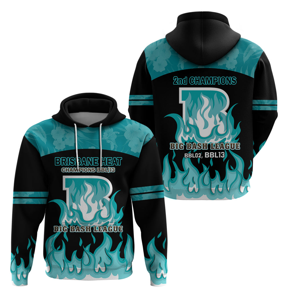 BBL Brisbane Heat Hoodie 2nd Champions 2024 New History - Vibe Hoodie Shop