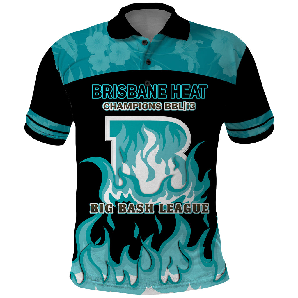 BBL Brisbane Heat Polo Shirt 2nd Champions 2024 New History - Vibe Hoodie Shop