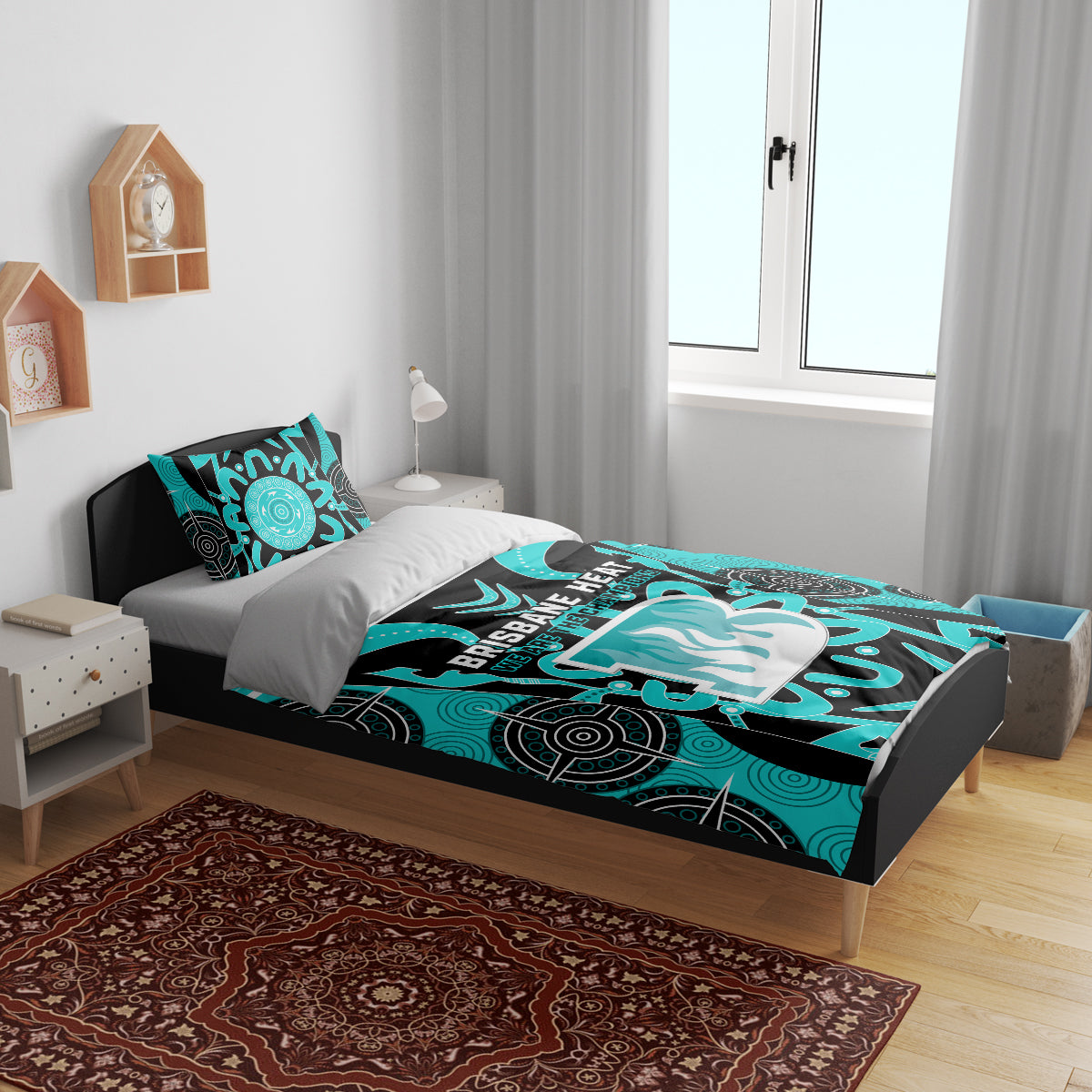 Brisbane Heat Bedding Set We Are The Champions Aboriginal Art - Vibe Hoodie Shop