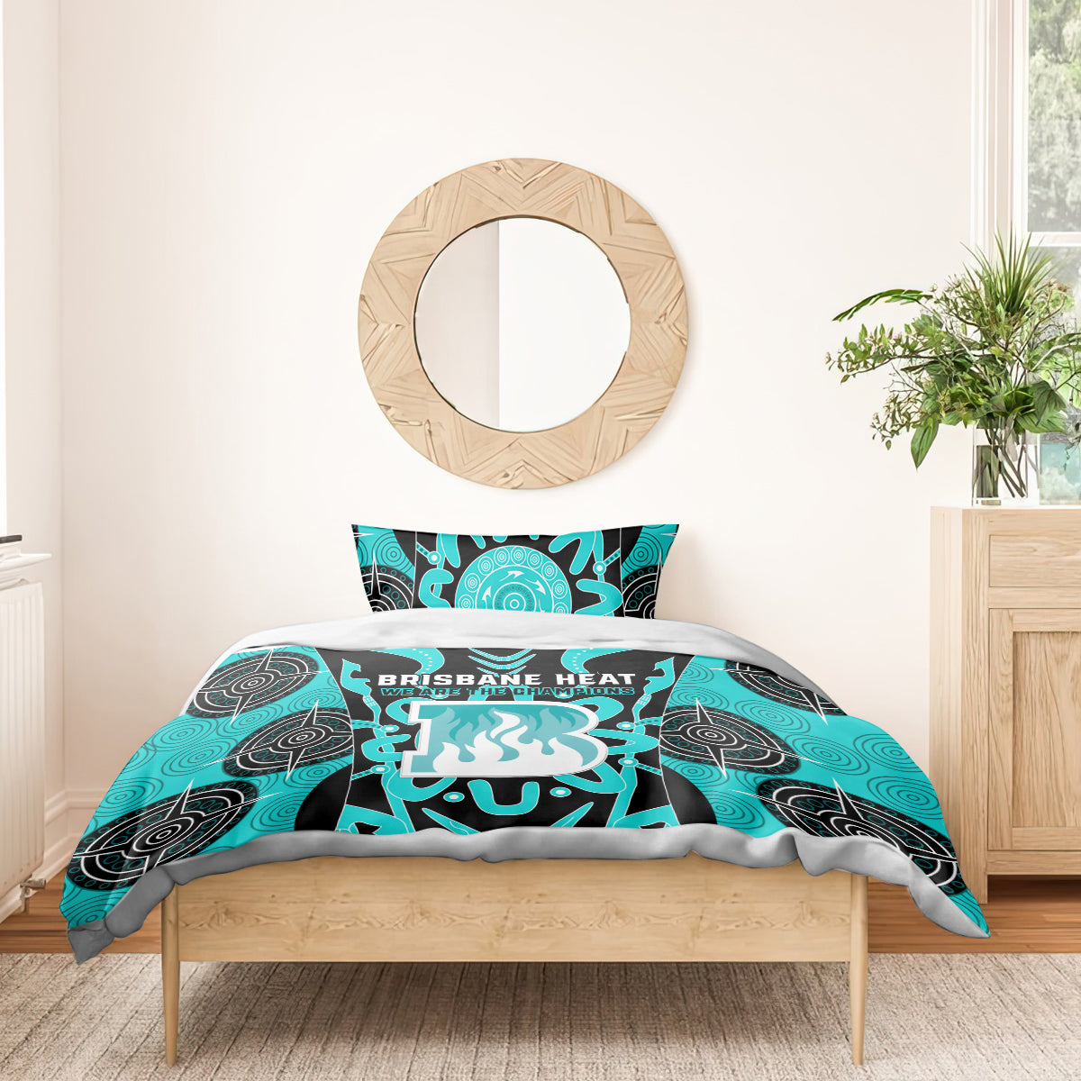 Brisbane Heat Bedding Set We Are The Champions Aboriginal Art - Vibe Hoodie Shop