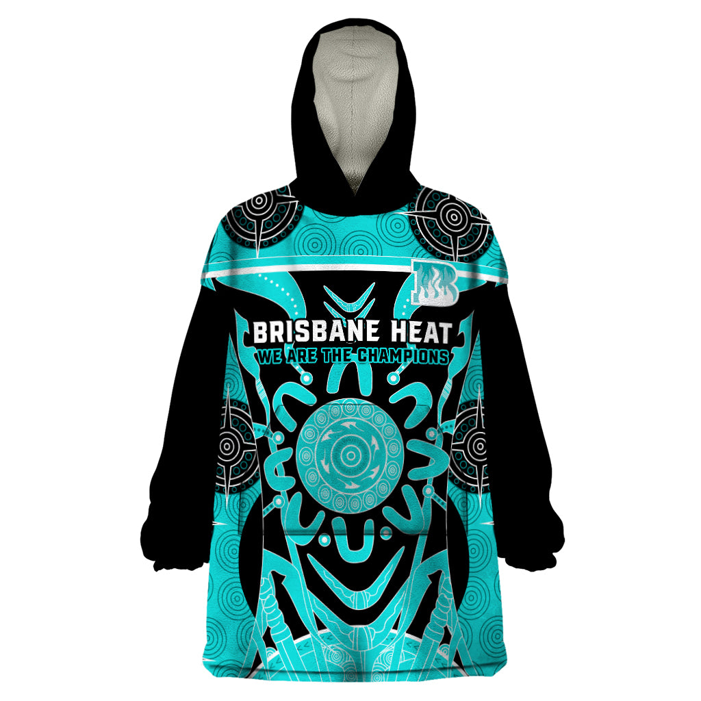 Custom Brisbane Heat Wearable Blanket Hoodie We Are The Champions Aboriginal Art - Vibe Hoodie Shop