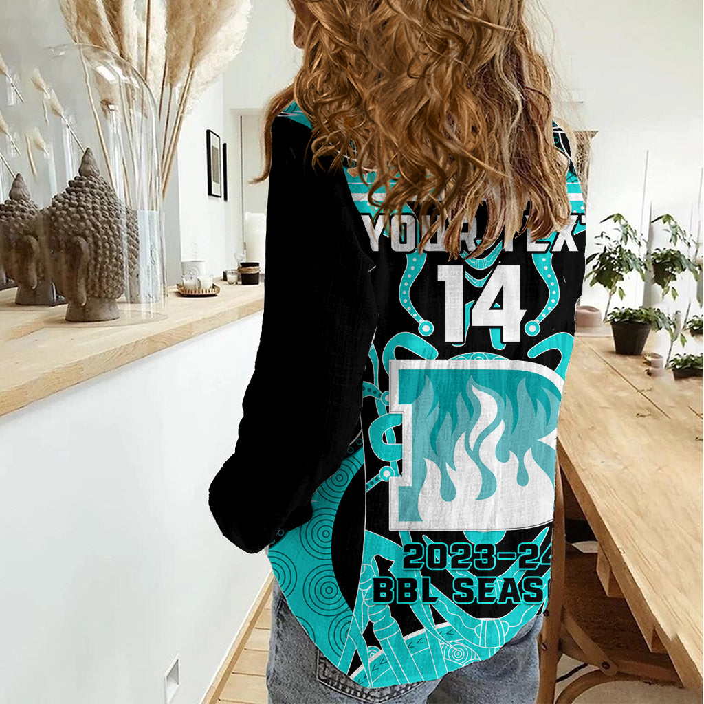 Custom Brisbane Heat Women Casual Shirt We Are The Champions Aboriginal Art - Vibe Hoodie Shop