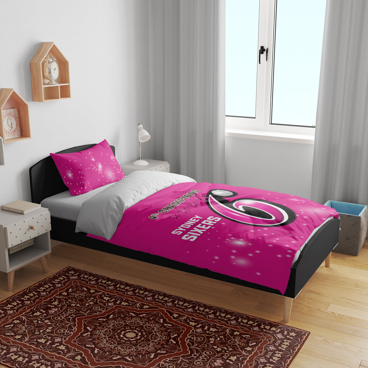 BBL Sydney Sixers Bedding Set 4th Champions 2024 New History - Vibe Hoodie Shop