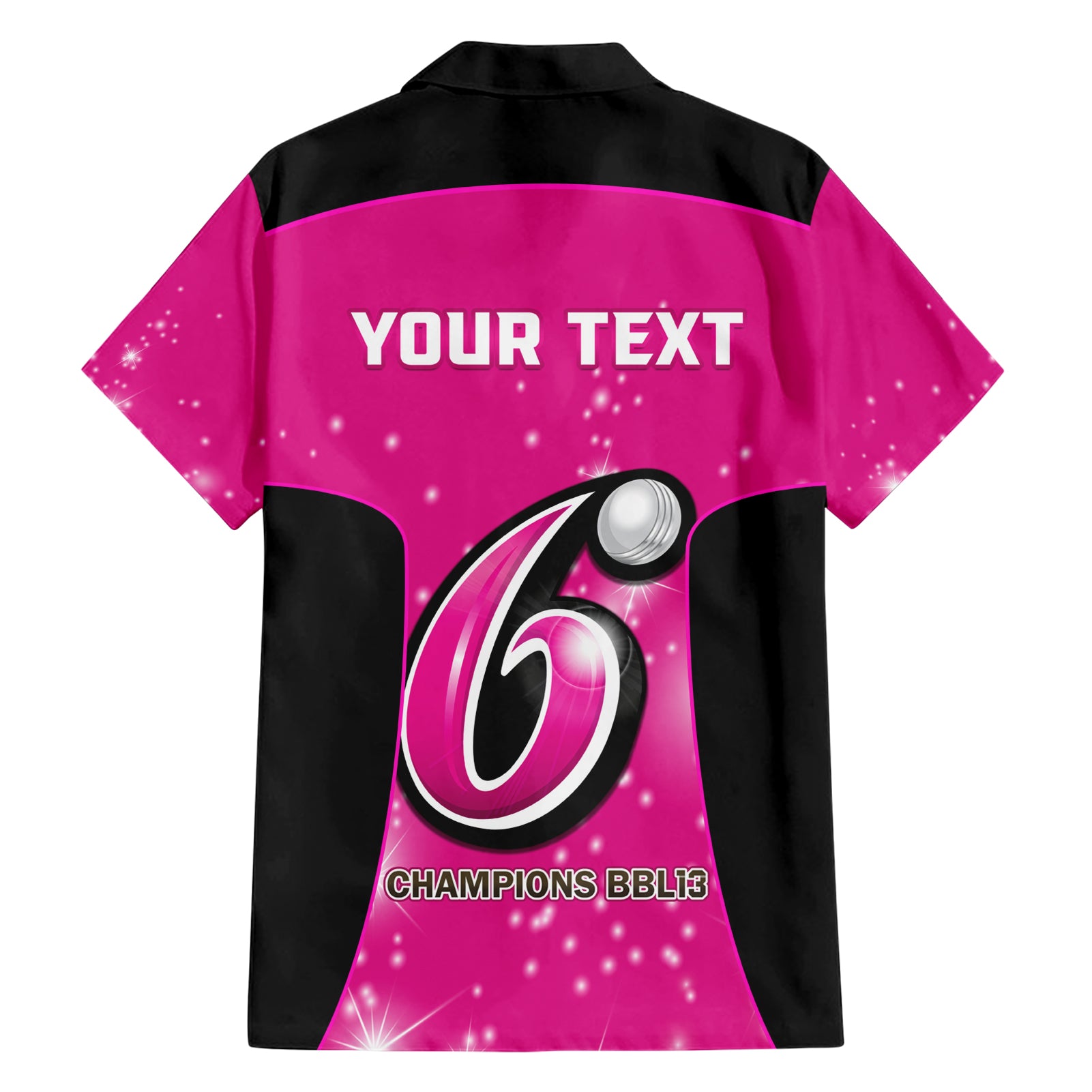 Personalised BBL Sydney Sixers Hawaiian Shirt 4th Champions 2024 New History - Vibe Hoodie Shop