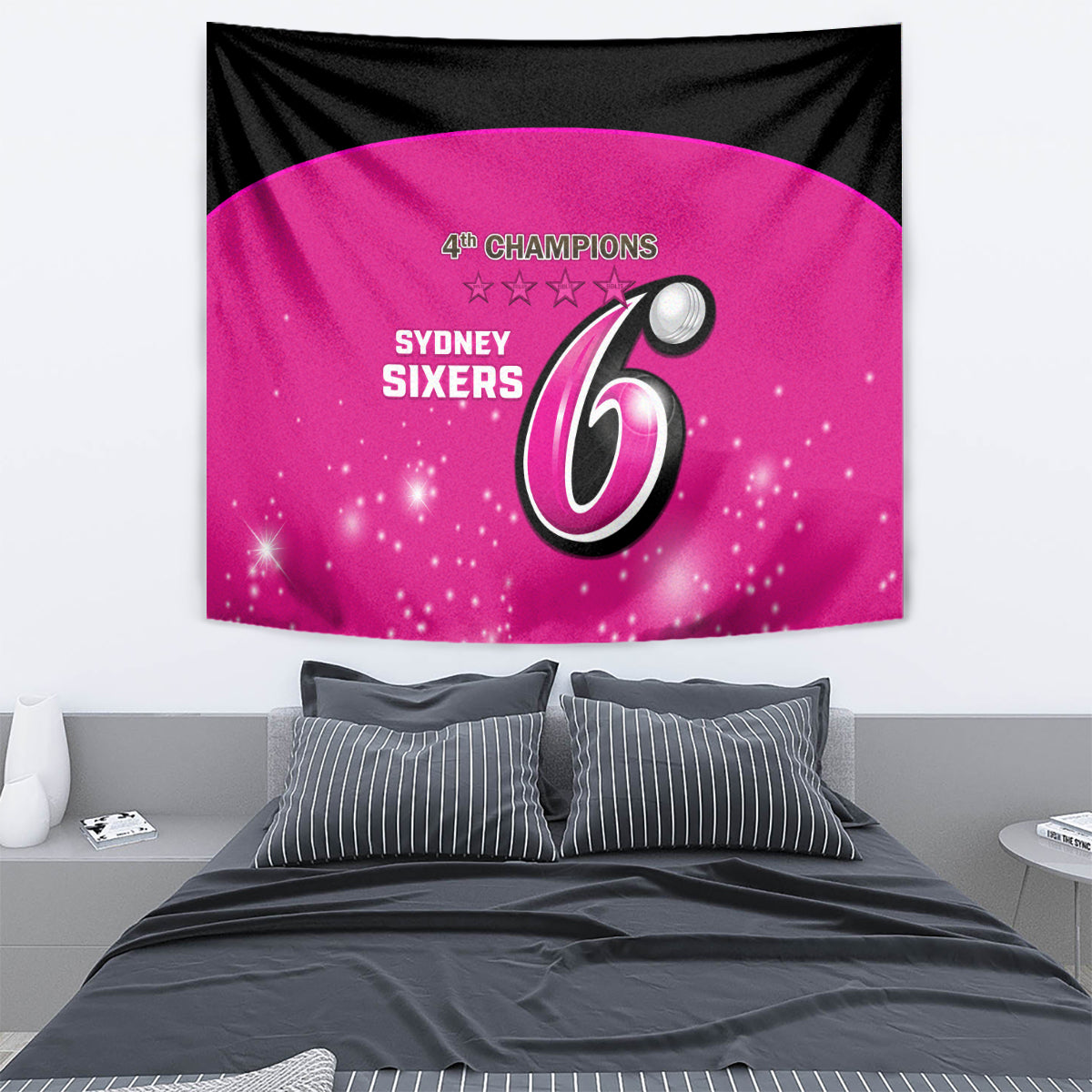 BBL Sydney Sixers Tapestry 4th Champions 2024 New History - Vibe Hoodie Shop