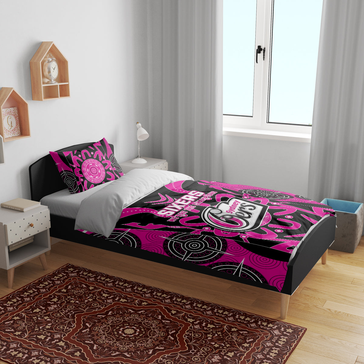 Sydney Sixers Bedding Set We Are The Champions Aboriginal Art - Vibe Hoodie Shop