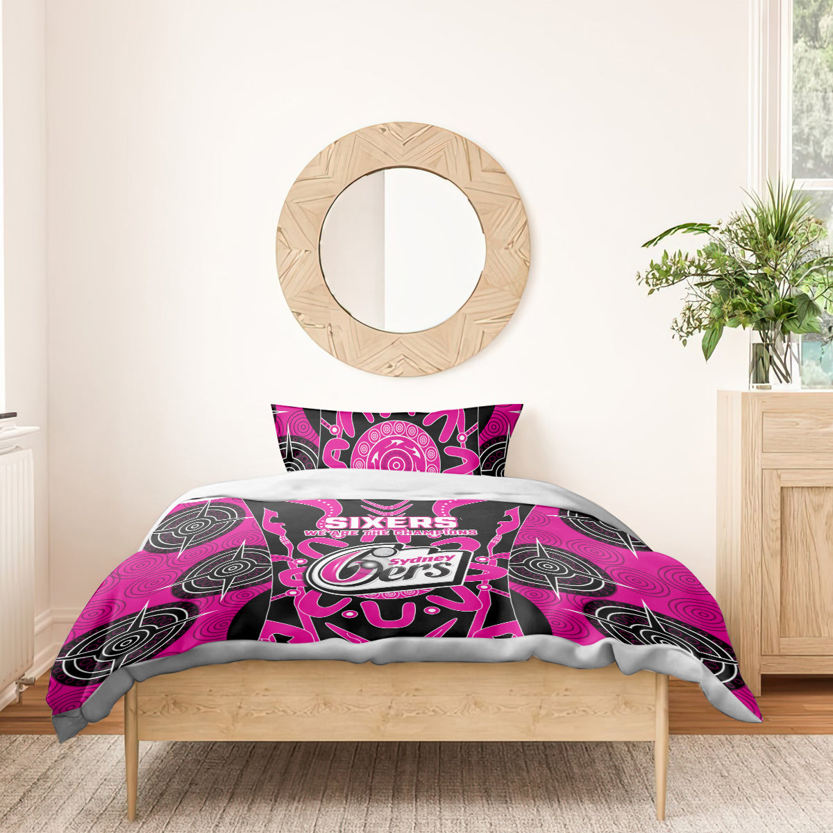 Sydney Sixers Bedding Set We Are The Champions Aboriginal Art - Vibe Hoodie Shop