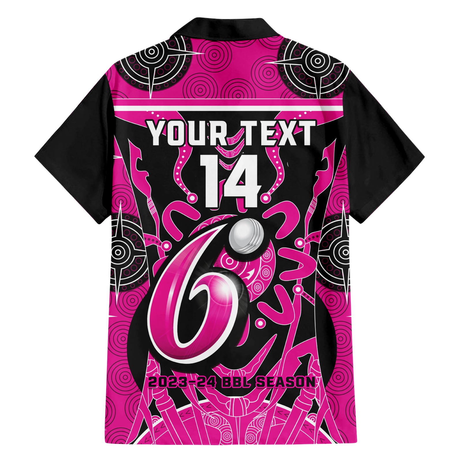 Custom Sydney Sixers Hawaiian Shirt We Are The Champions Aboriginal Art - Vibe Hoodie Shop