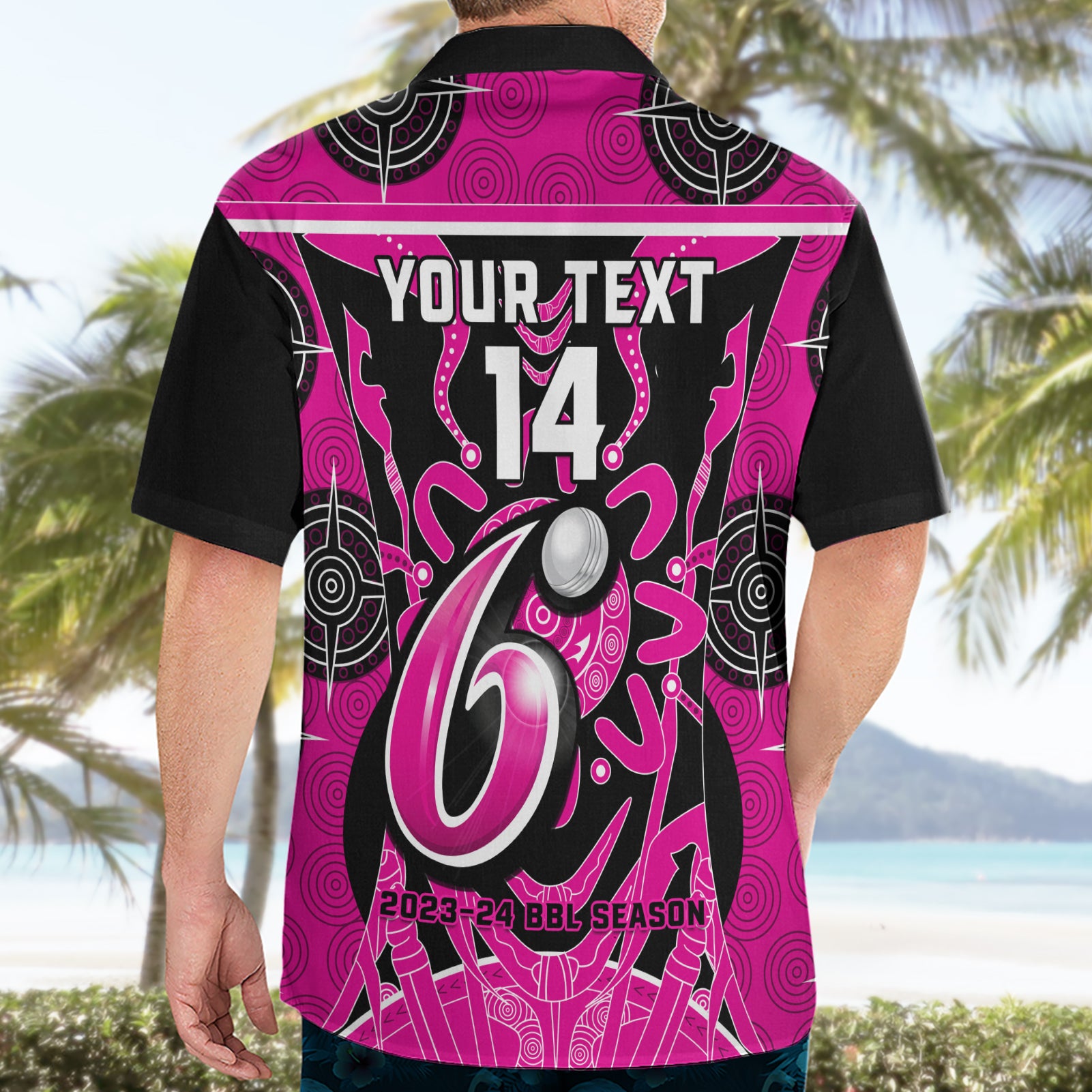 Custom Sydney Sixers Hawaiian Shirt We Are The Champions Aboriginal Art - Vibe Hoodie Shop