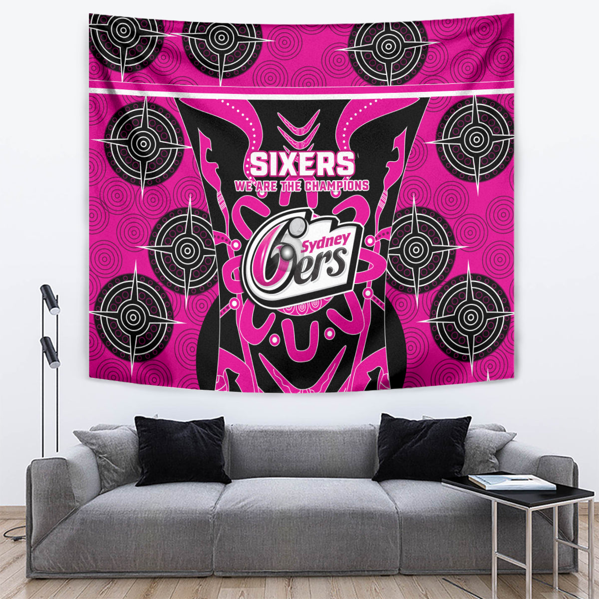 Sydney Sixers Tapestry We Are The Champions Aboriginal Art - Vibe Hoodie Shop