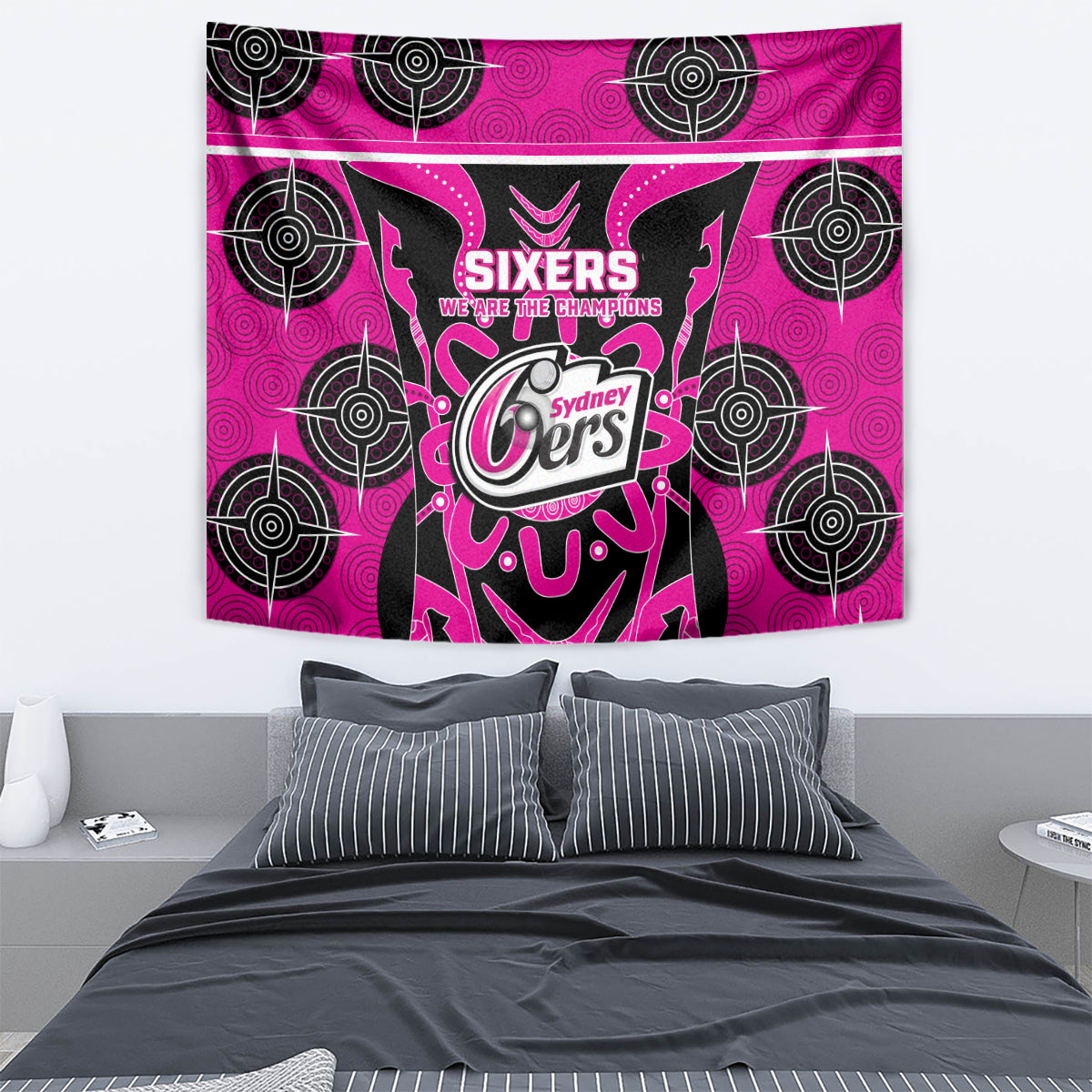 Sydney Sixers Tapestry We Are The Champions Aboriginal Art - Vibe Hoodie Shop